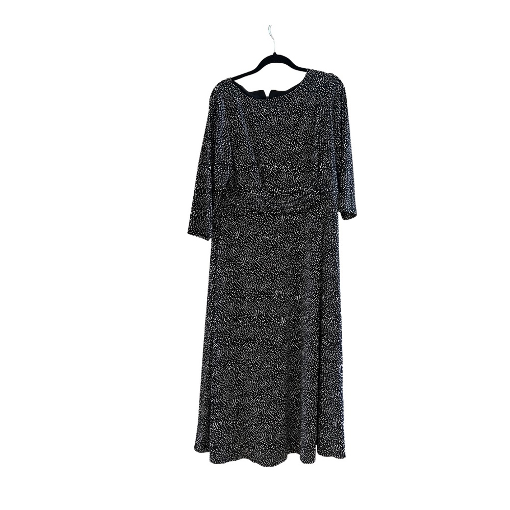 Coldwater Creek Black and White Plus Size Maxi Dress Women's size W18
